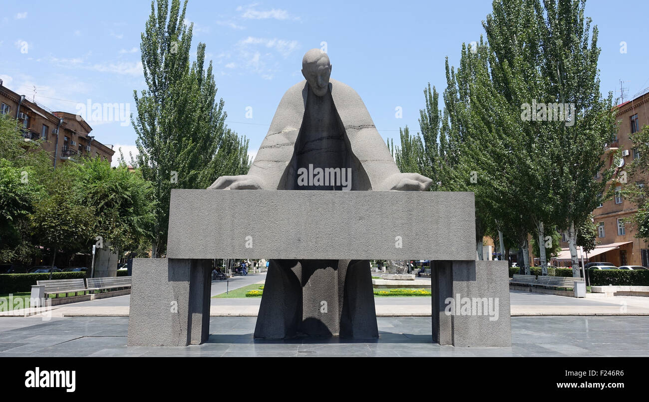 Statue von Alexander Tamanian, Armenien, Asien Stockfoto