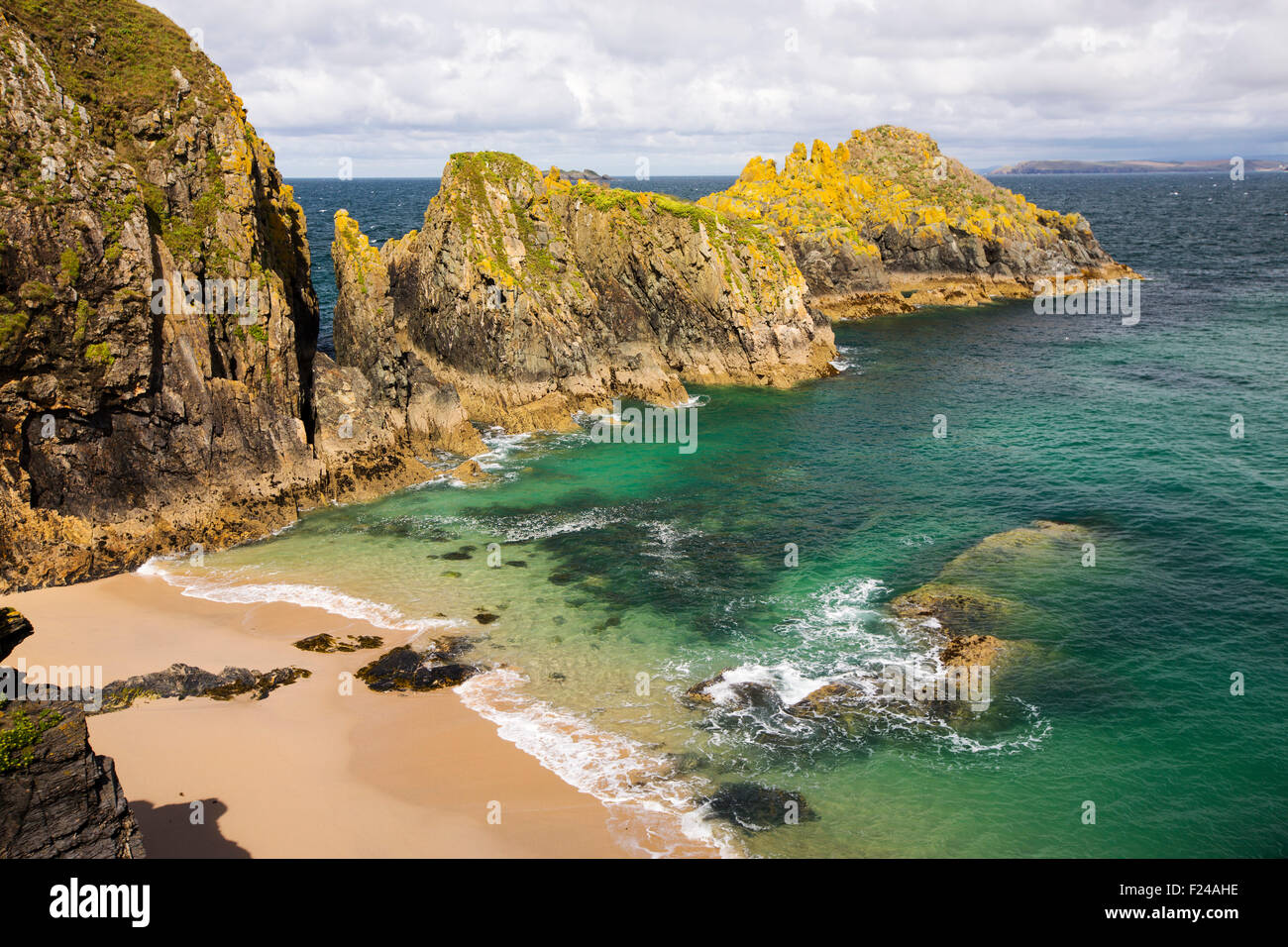 Trevose Head in der Nähe von Padstow, Cornwall, UK. Stockfoto