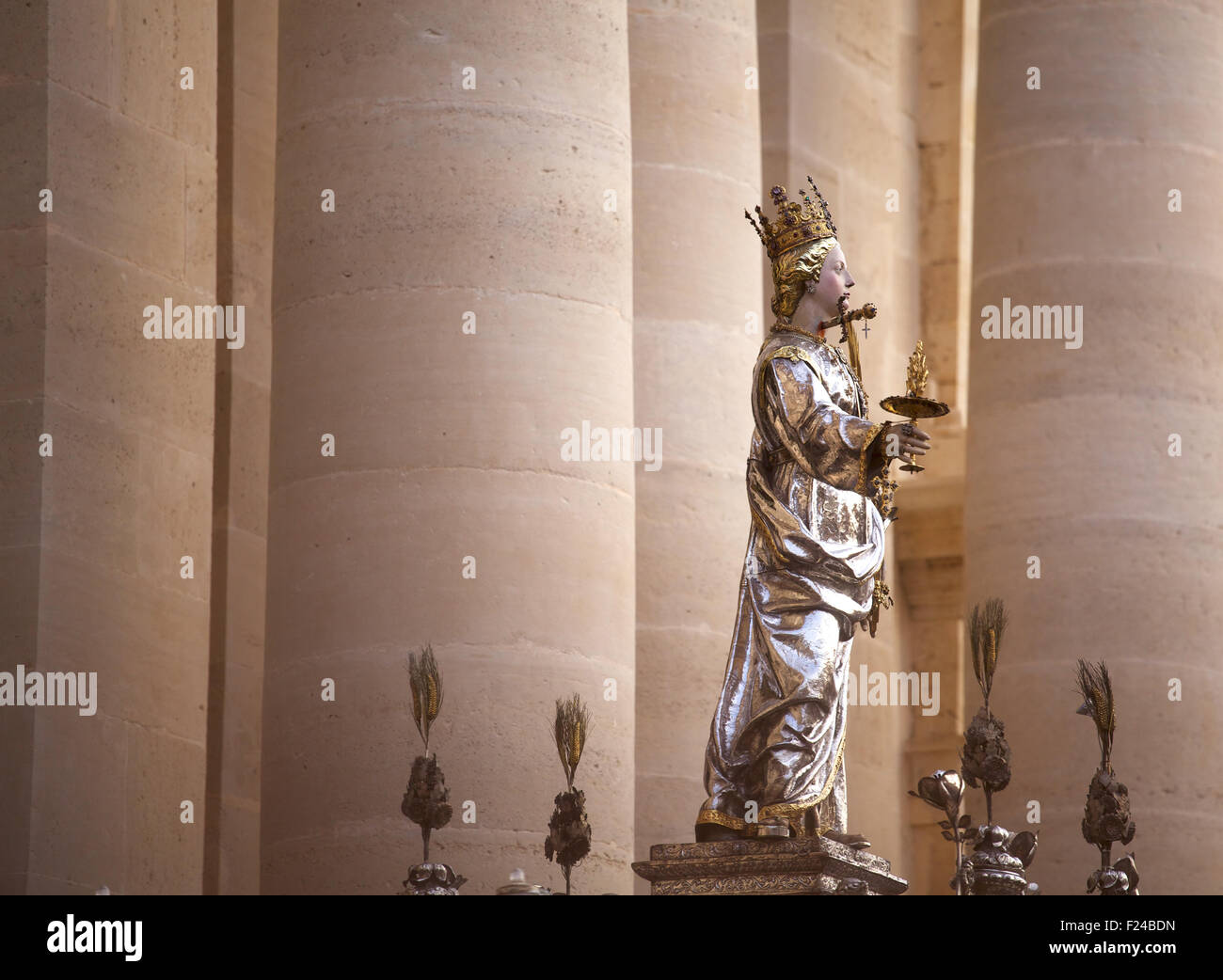 Prozession von St. Lucia, Ortigia - Syrakus Stockfoto