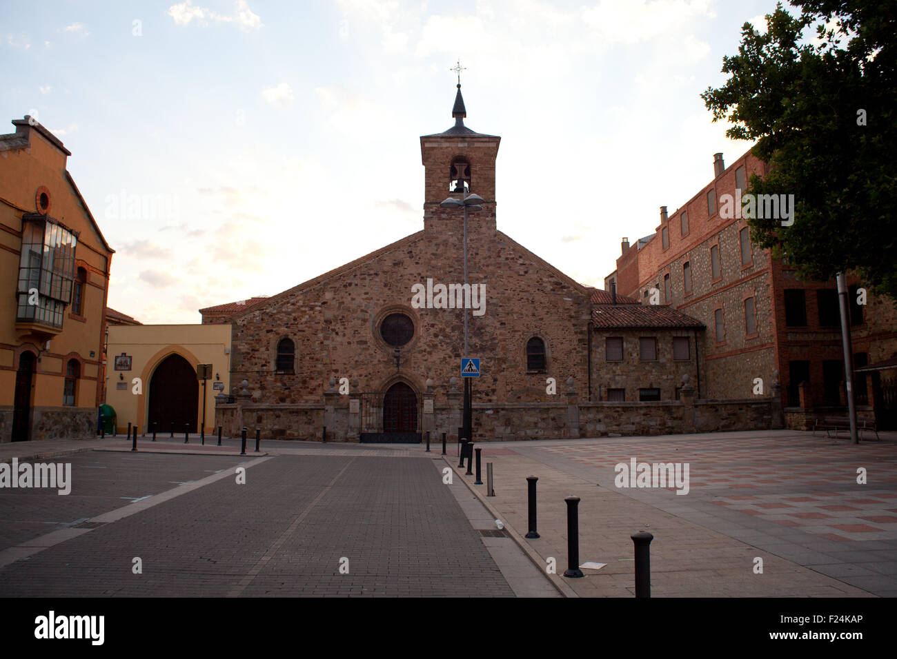 Kirche San Bartolomeo in Astorga Stockfoto