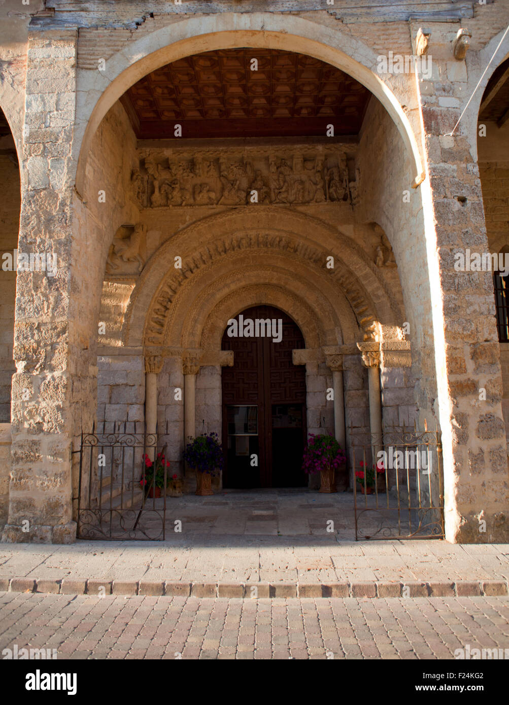 Kirche von Santa Maria del Camino, Carrion de Los Condes Stockfoto