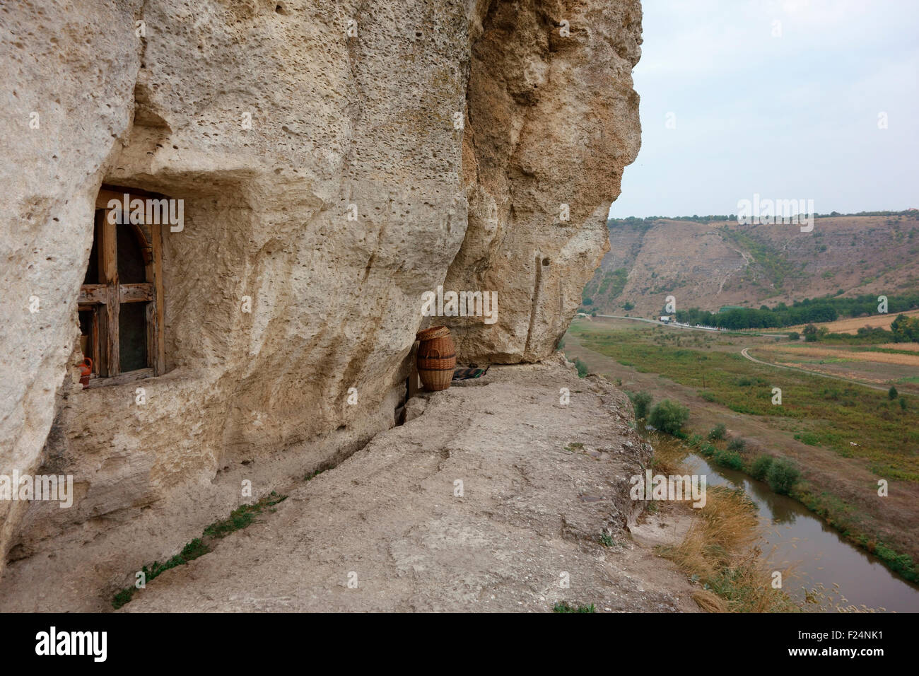 Höhle Kloster Orheiul Vechi (alte Orhei), Republik Moldau Stockfoto