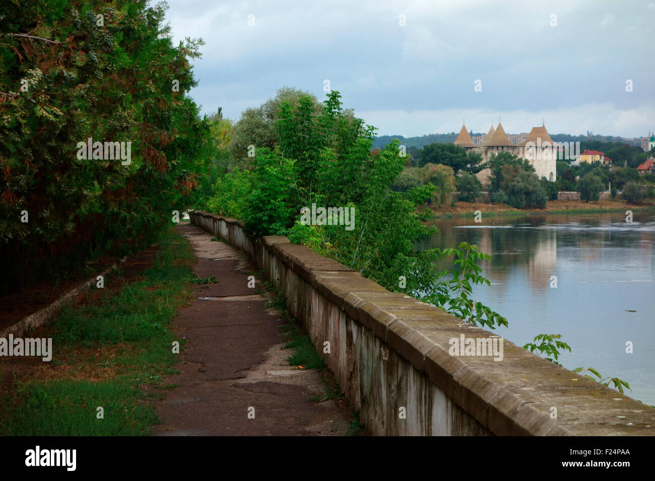 Mittelalterliche Festung in Soroca am Ufer des Flusses Dnjestr-Republik Moldau Stockfoto