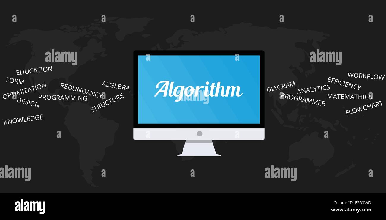 Algorithmus Stock Vektor