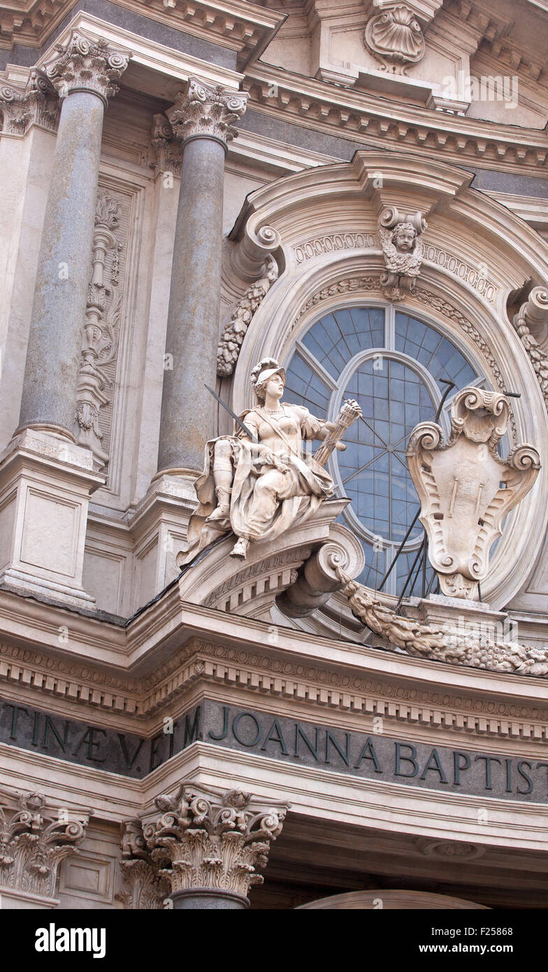 Blick auf die Kirche Santa Cristina in Italien Stockfoto