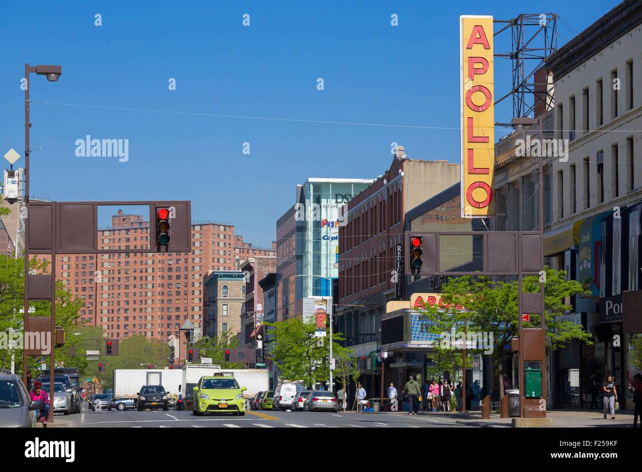 Vereinigte Staaten, New York, Manhattan, Harlem, 125th Street, dem Apollo-Theater, Stockfoto