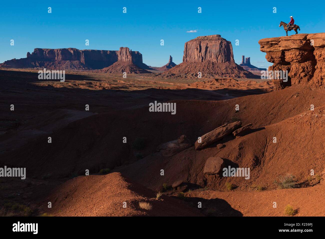 USA, Arizona, Monument Valley Navajo Tribal Park, John Ford Point Stockfoto