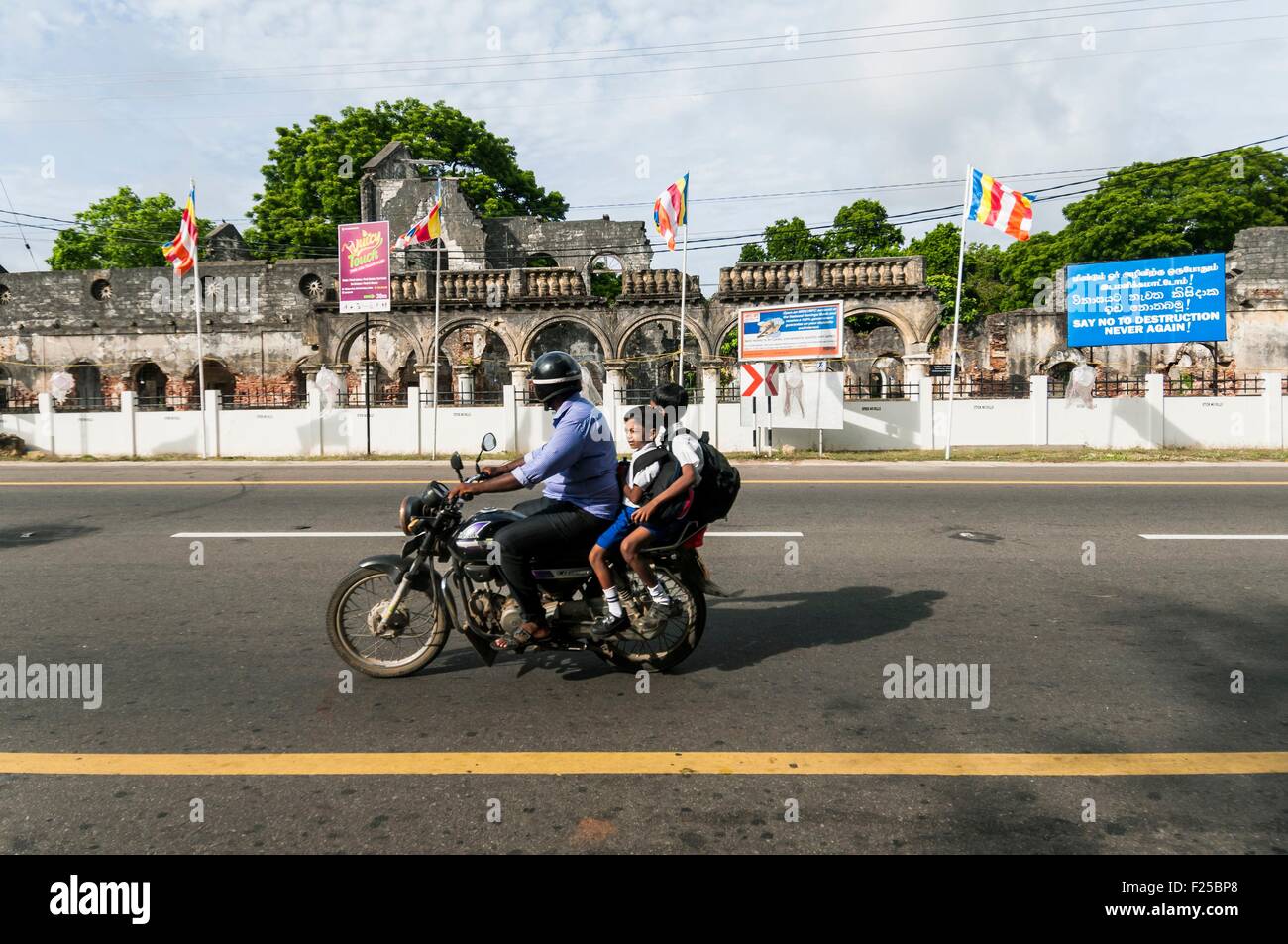 Sri Lanka Krieg Northern Province, Jaffna, Ruinen der Regionalregierung während zwischen der LTTE und der regulären Armee Stockfoto