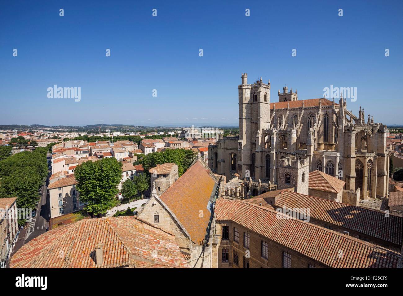 Frankreich, Aude, Narbonne, Saint Just et Saint Pasteur Kathedrale Stockfoto