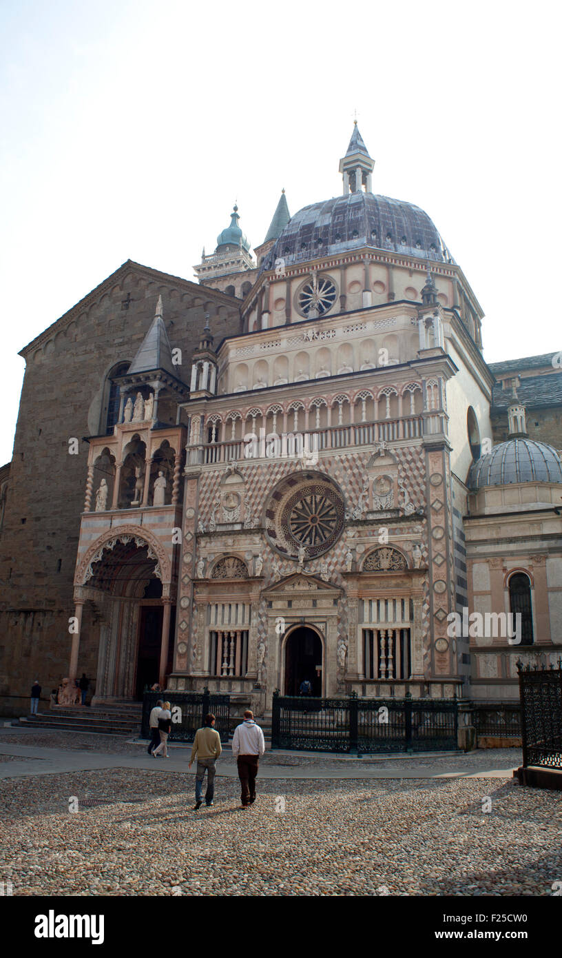 Basilica di Santa Maria Maggiore Bergamo Alta, Italien Stockfoto