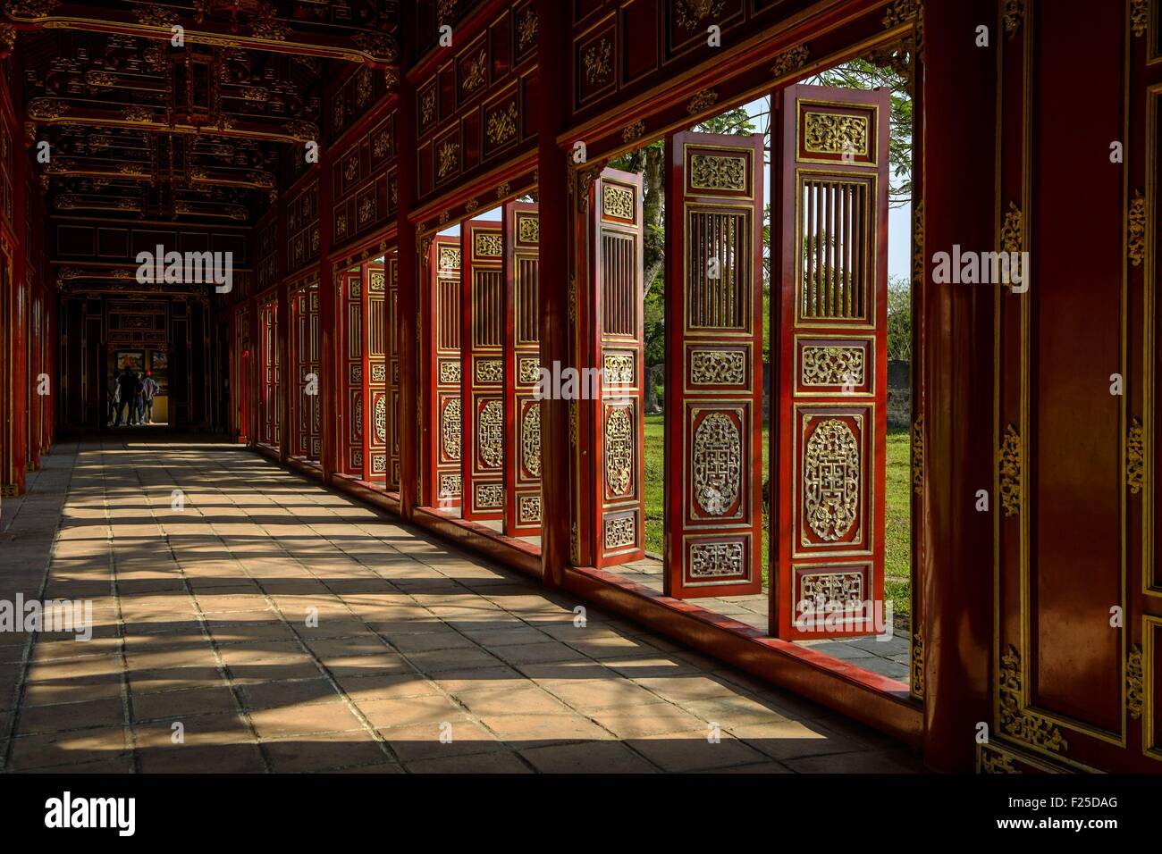 Vietnam, Provinz Thua Thien Hue, Hue, die Verbotene Stadt oder lila Stadt im Herzen der Kaiserstadt, aufgeführt als Weltkulturerbe von der UNESCO zum westlichen Korridor Stockfoto