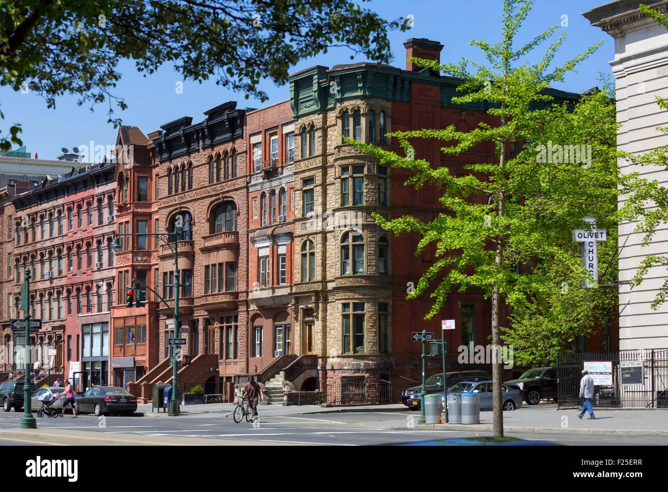Vereinigte Staaten, New York, Manhattan, Harlem, Malcolm X Boulevard, Lenox Avenue Stockfoto