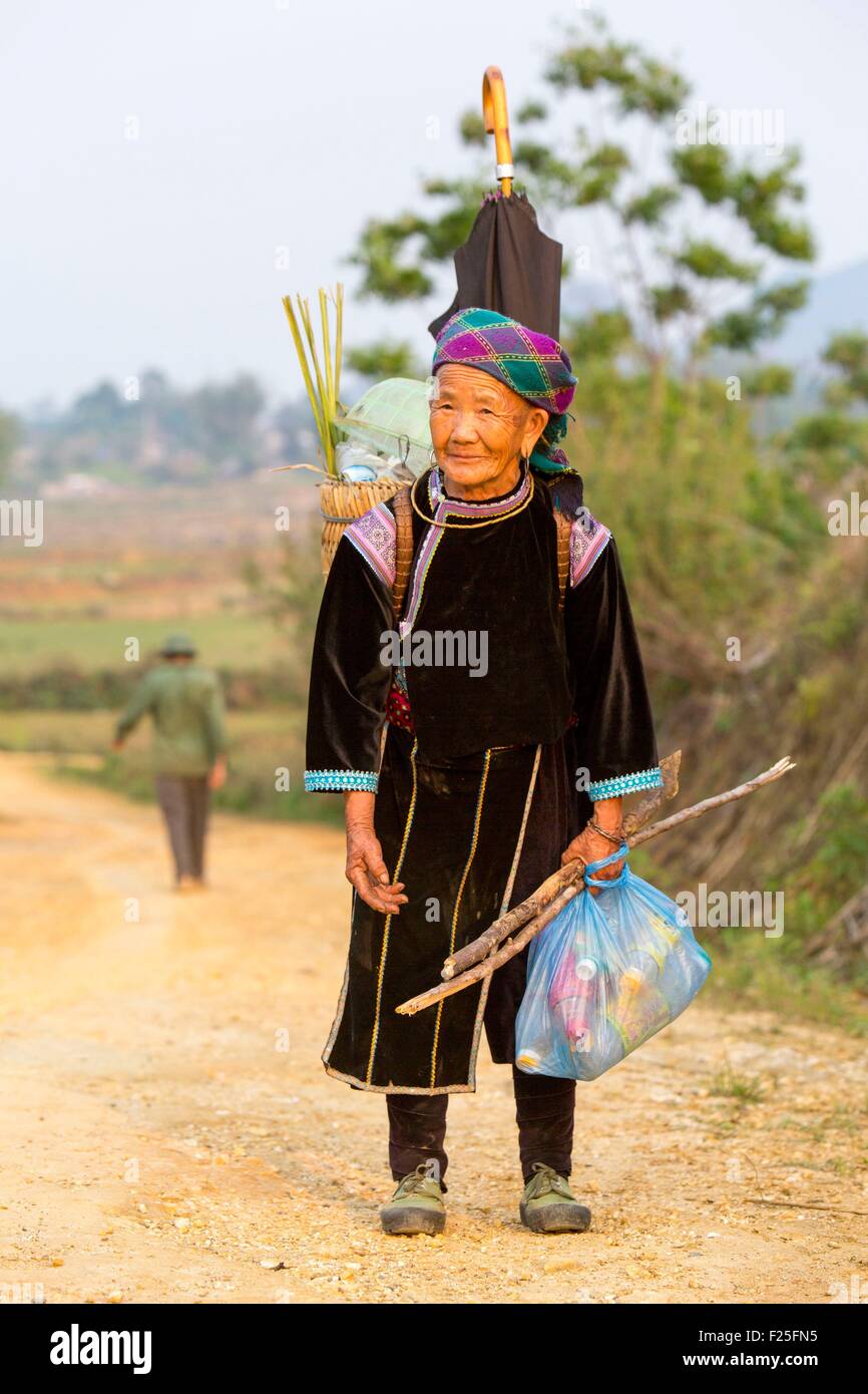 Vietnam, Lai Chau Province, Frau aus ethnischen Minderheiten Stockfoto