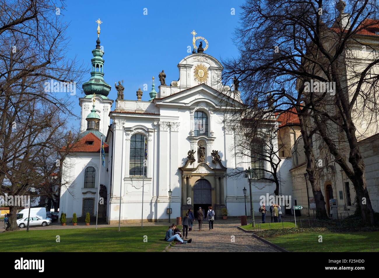 Tschechien, Prag, Altstadt Weltkulturerbe der UNESCO, Strahov Bezirk, Strahov Kloster, die Kirche Stockfoto