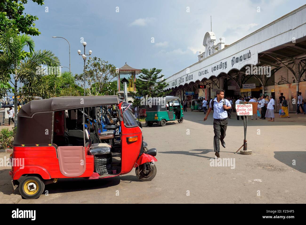 Sri Lanka, Colombo, Colombo Fort Bahnhof Stockfoto