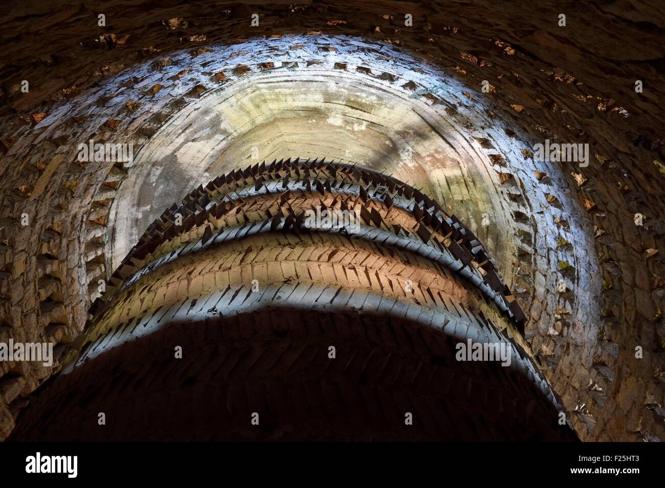 Frankreich, Var, Trans-En-Provence in der Nähe von Draguignan, hoher Masse Luft auch der belgische Ingenieur Achile Knapen Stockfoto