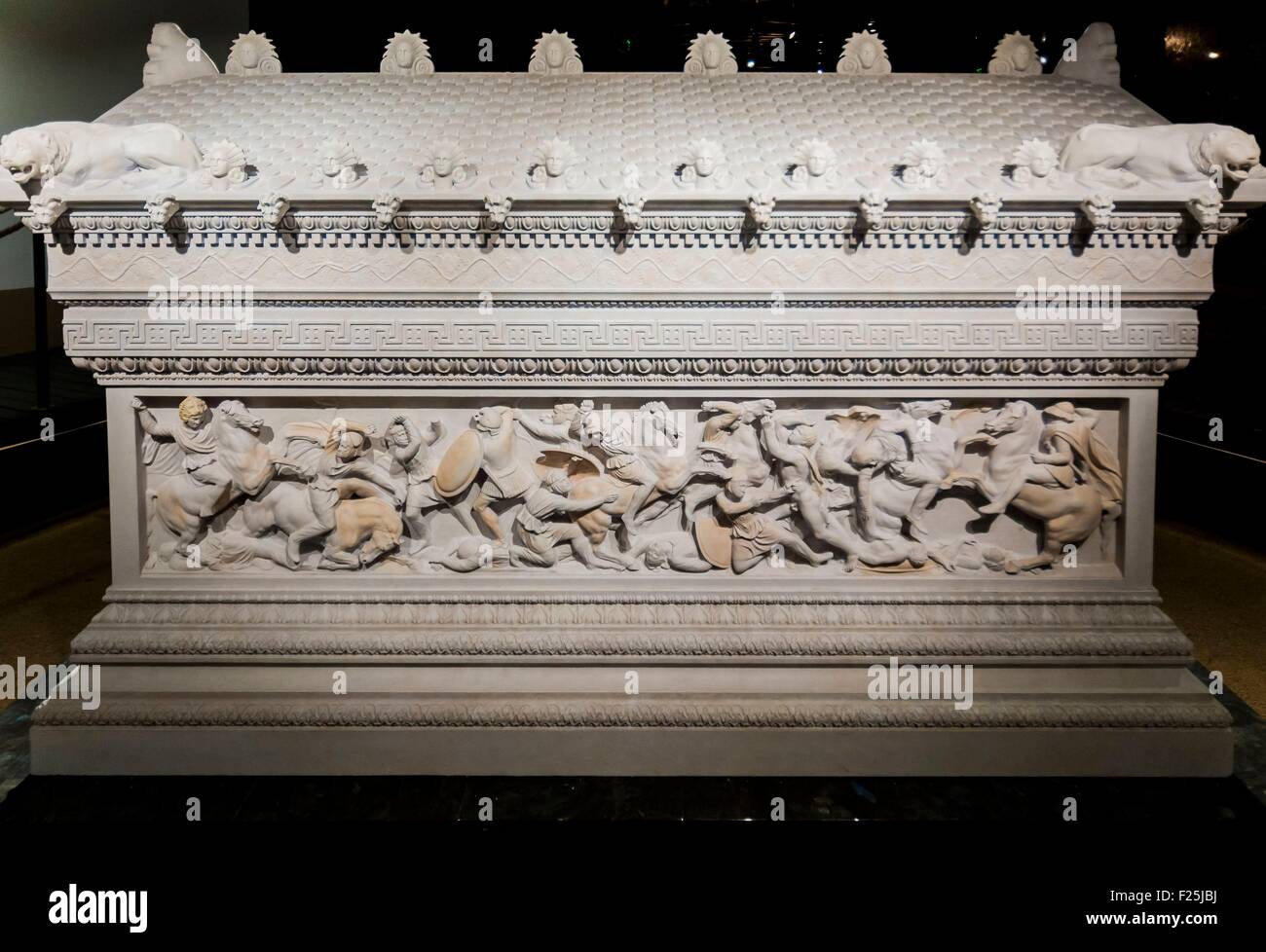 Mazedonien, Skopje, neue archäologische Museum von Macedoinia, Artefakt Grab von Alexander dem großen Stockfoto