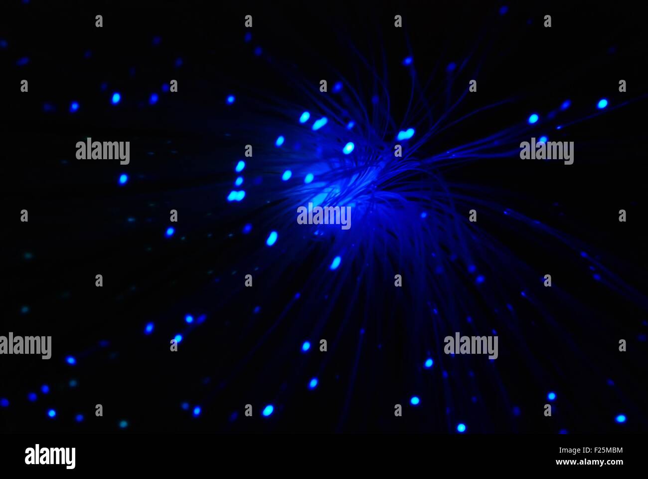 Hintergrund der Glasfaser Weichzeichnen blau abstrakt Stockfoto