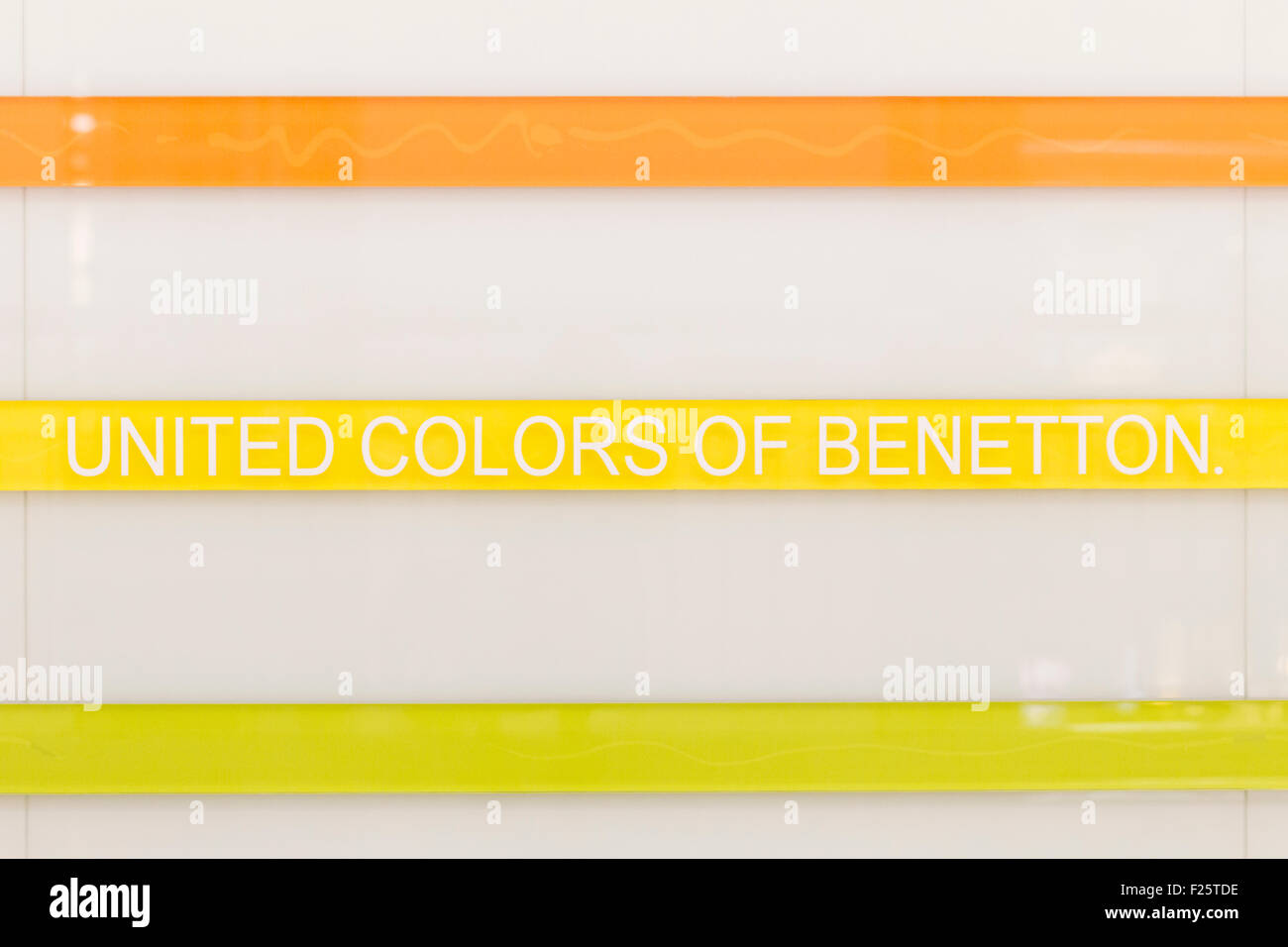 Vereinigte Farben von Benetton logo Stockfoto