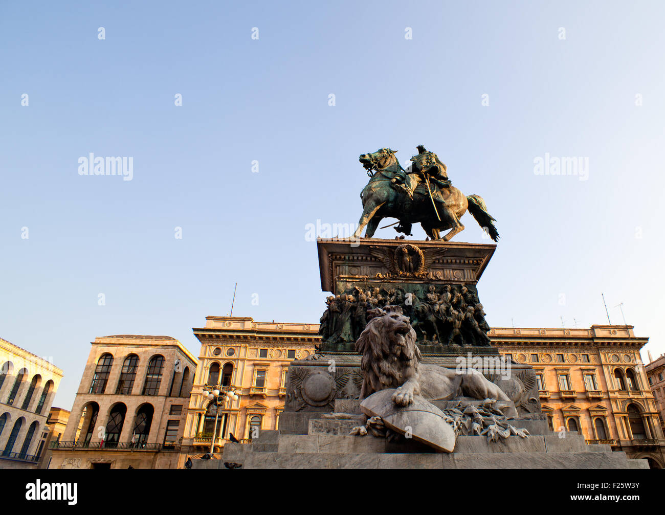 Monument von Vittorio Emanuele II in Mailand Stockfoto