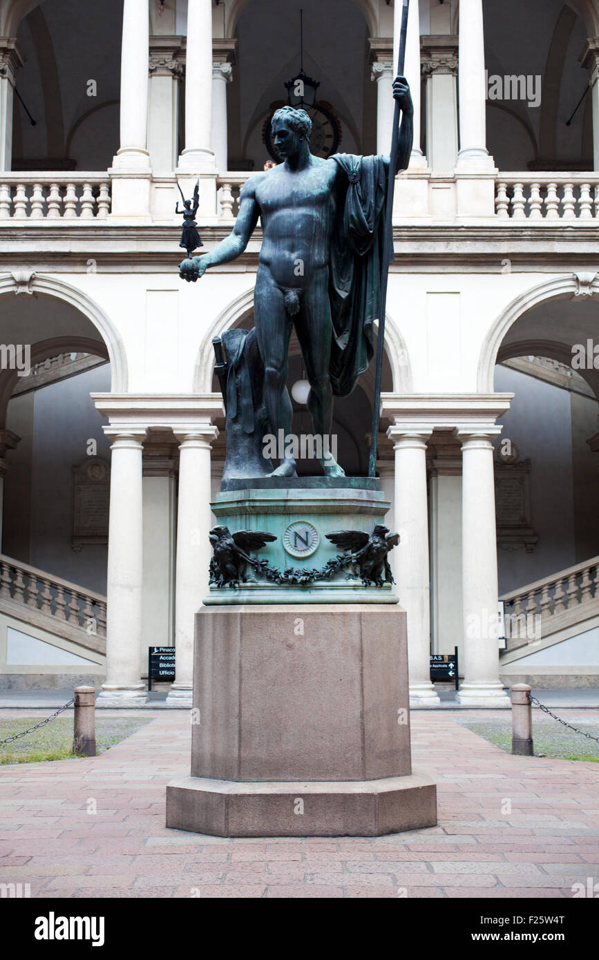 Napoleon-Denkmal, Accademy Kunst - Mailand, Italien Stockfoto