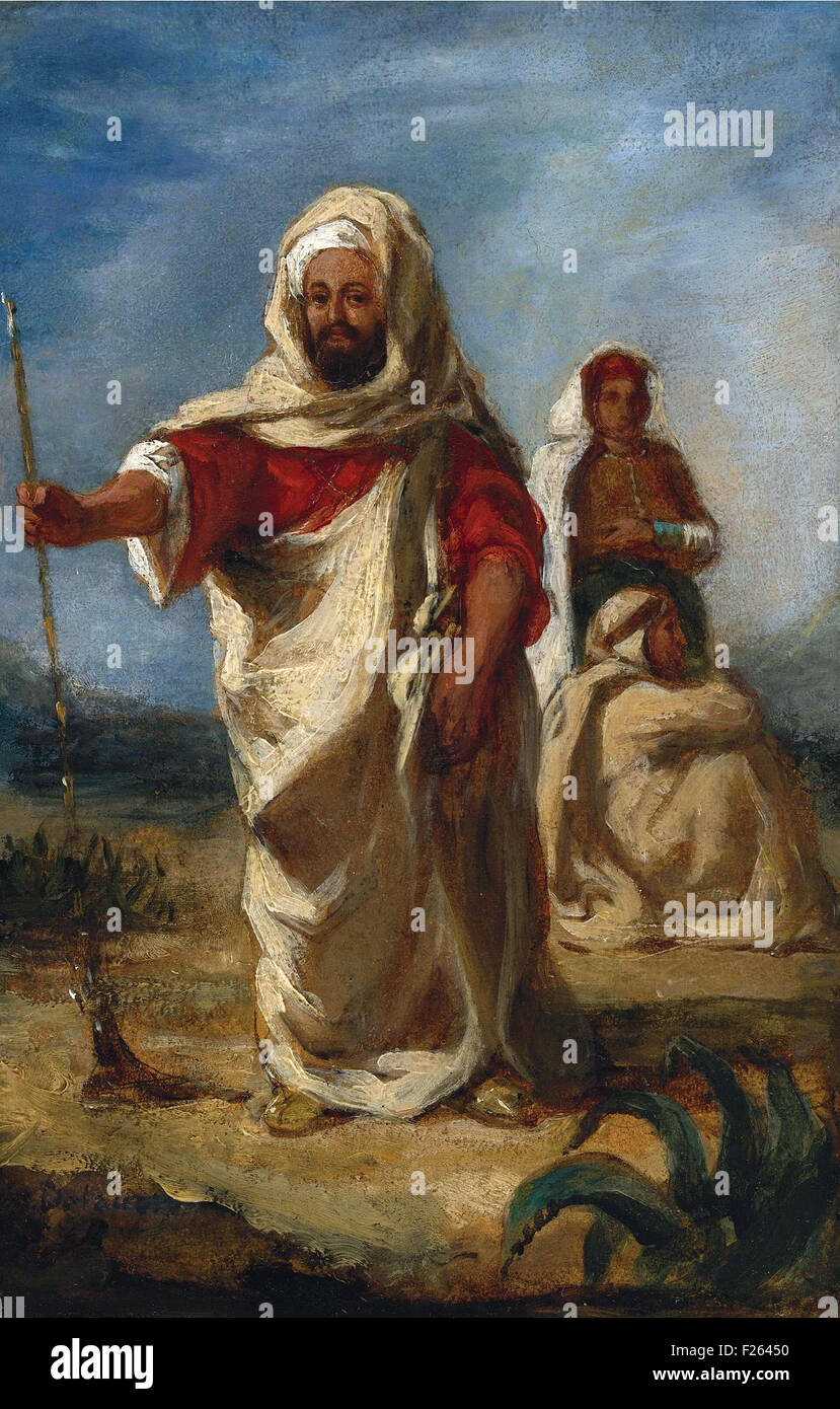 Eugène Delacroix - marokkanischen Häuptling Stockfoto