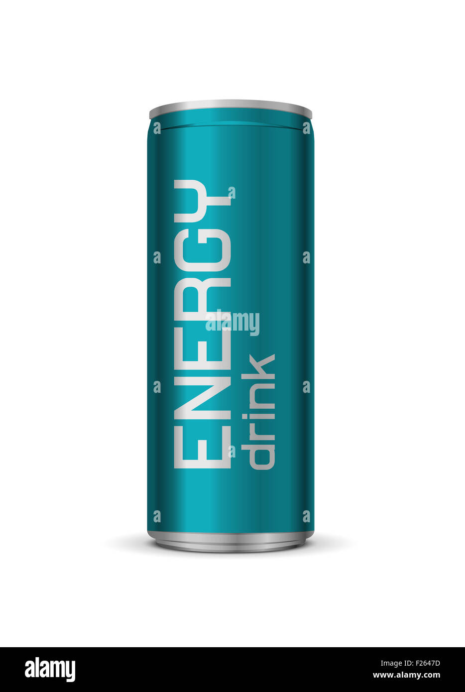 Hell Energy-Drink kann, isolierten auf weißen Hintergrund Stockfoto