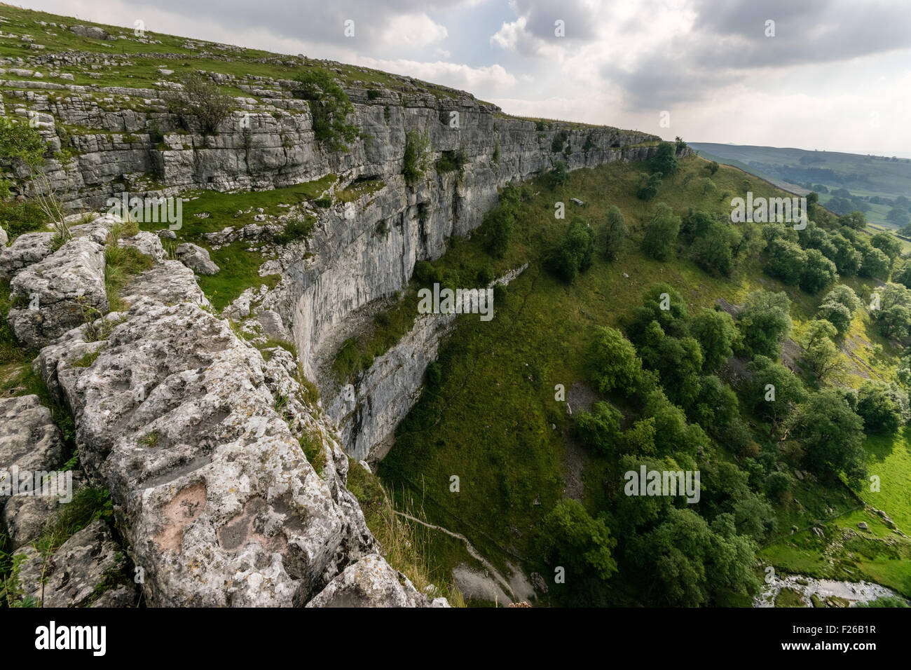 Kalkstein-Erosion Stockfoto