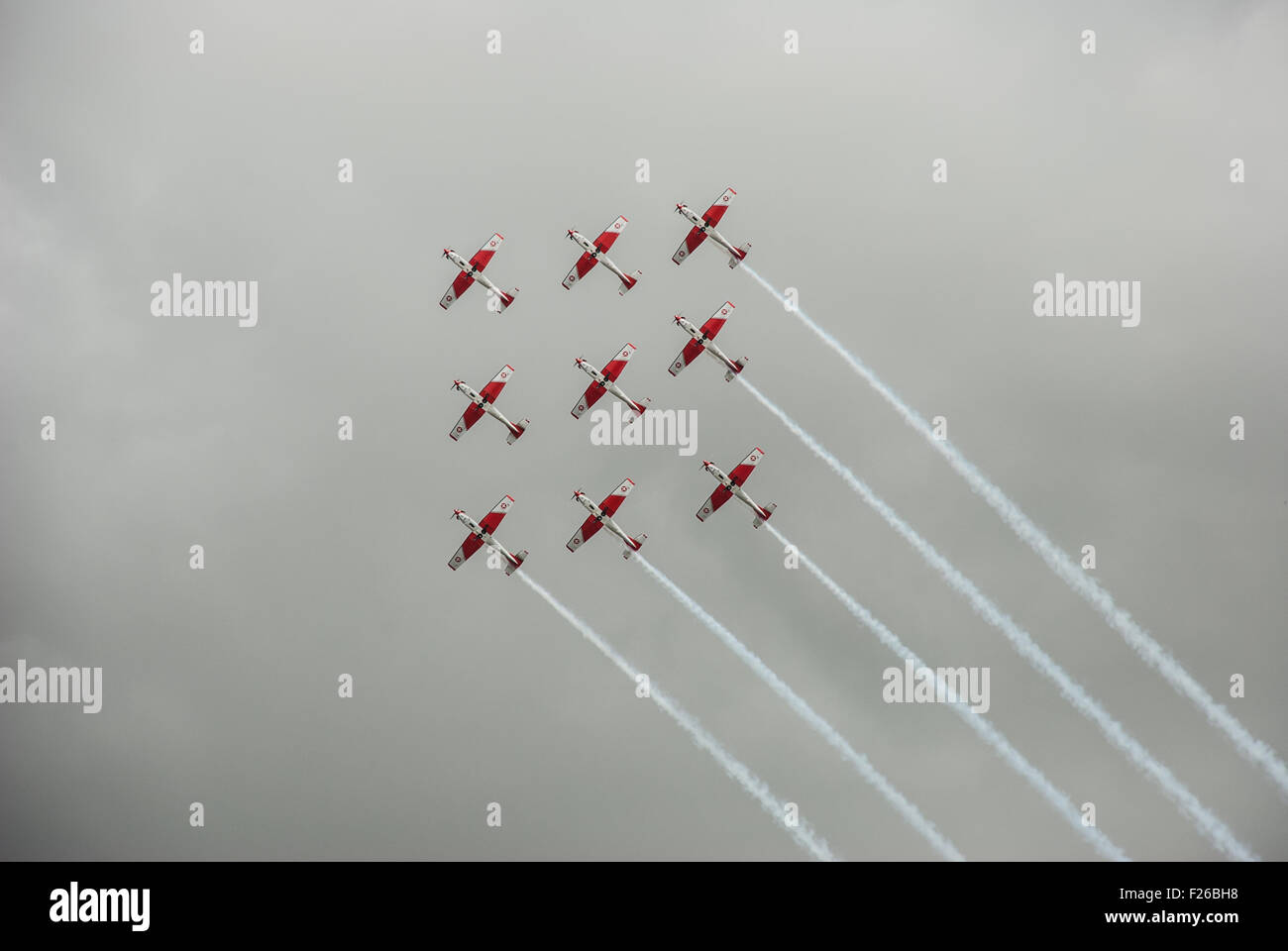 Schweizer PC-7 Team - RAF Fairford RIAT 2015 Stockfoto