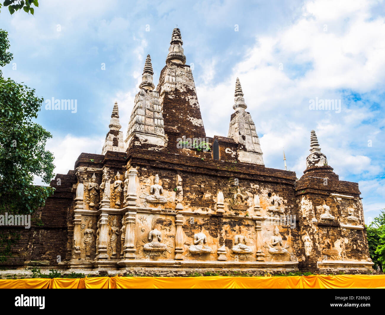 Wat Jet Yod in der Provinz Chiang Mai, Thailand Stockfoto