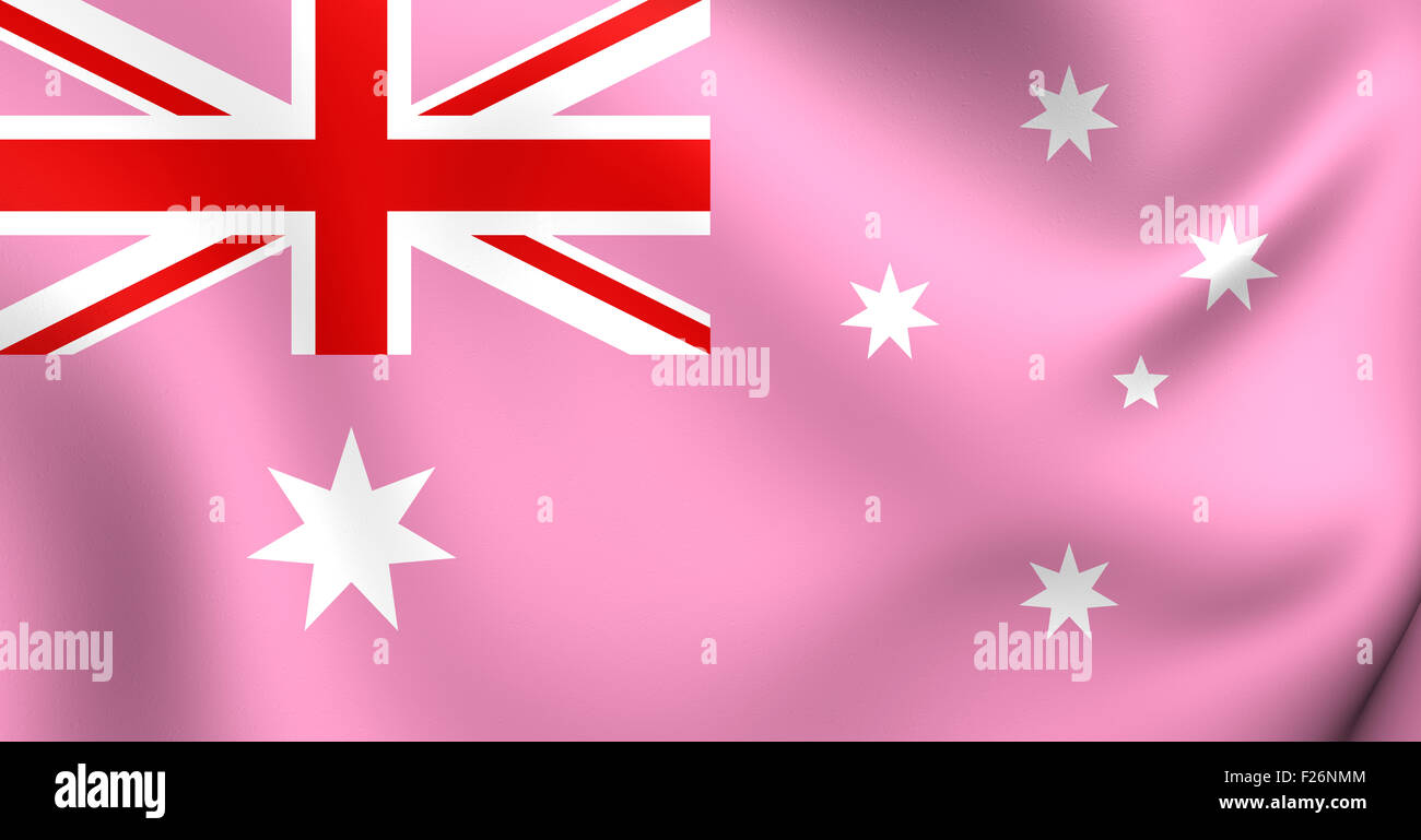 Gay-Pride-Flagge von Australien. Hautnah. Stockfoto
