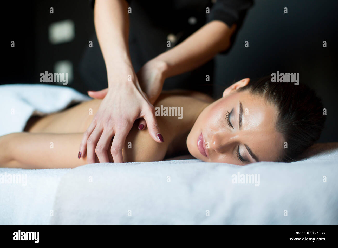 Massage Stockfoto