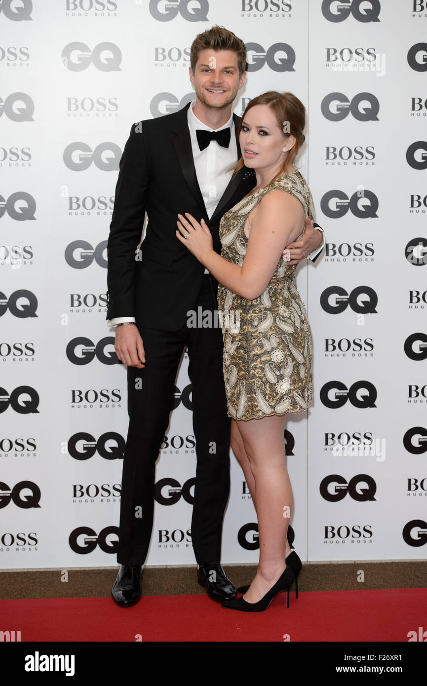 Jim Chapman und Tanya Burr in der GQ Men of the Year Awards 2015 Stockfoto