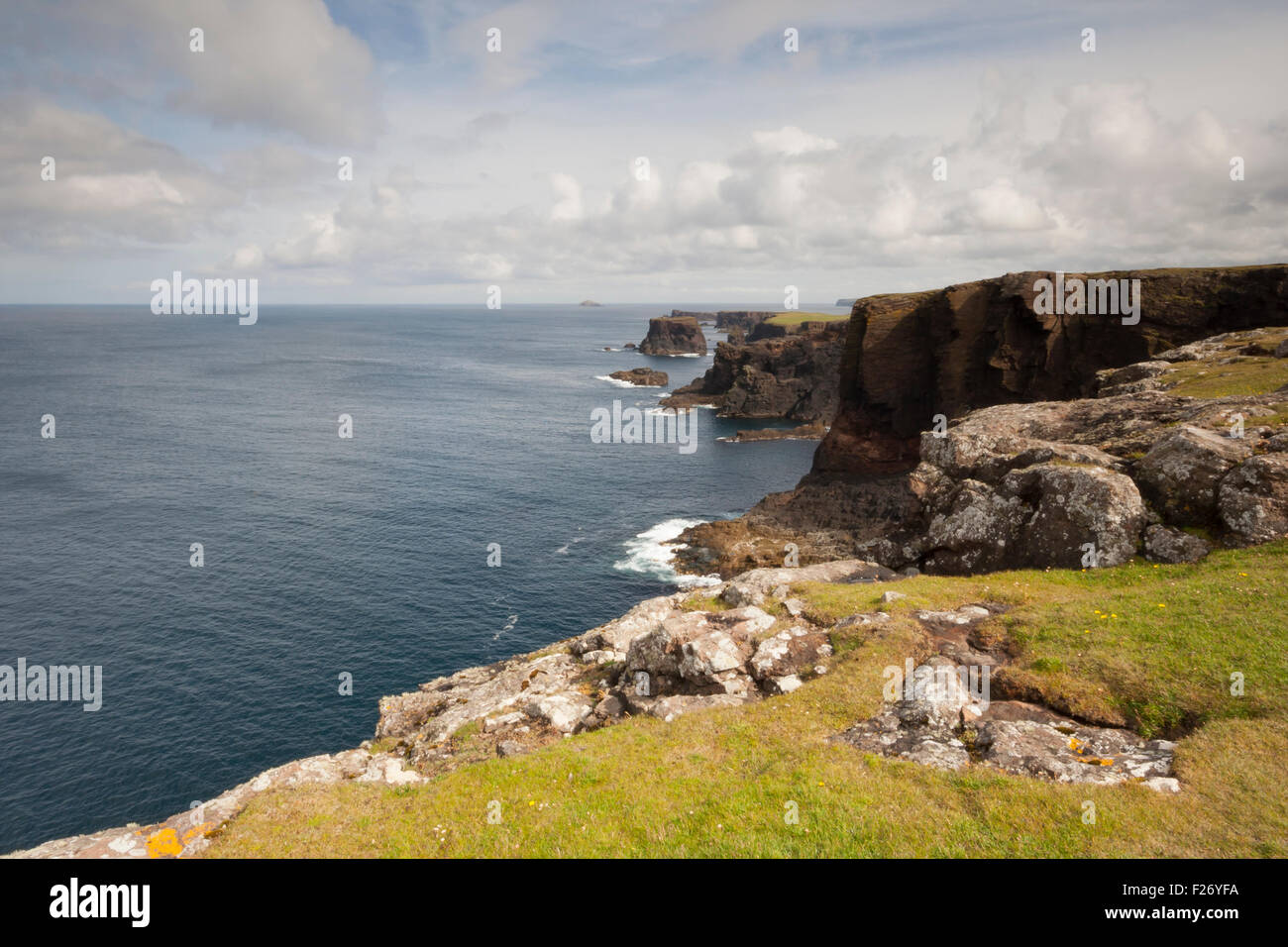 Eshaness, Northmavine, Shetland, nördlichen Inseln, Schottland, Vereinigtes Königreich Stockfoto