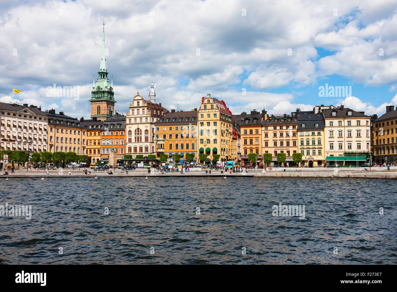 Stockholm-Kathedrale am Ufer, Munkbroleden, Gamla Stan, Stockholm, Schweden Stockfoto