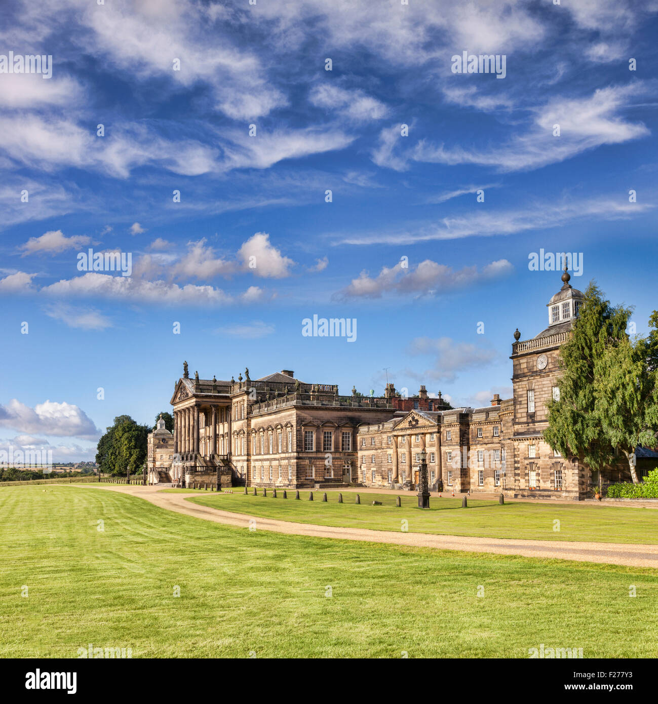 Wentworth Woodhouse, das größte Haus in privater Trägerschaft in Großbritannien, in der Nähe von Rotherham, South Yorkshire, England. Stockfoto