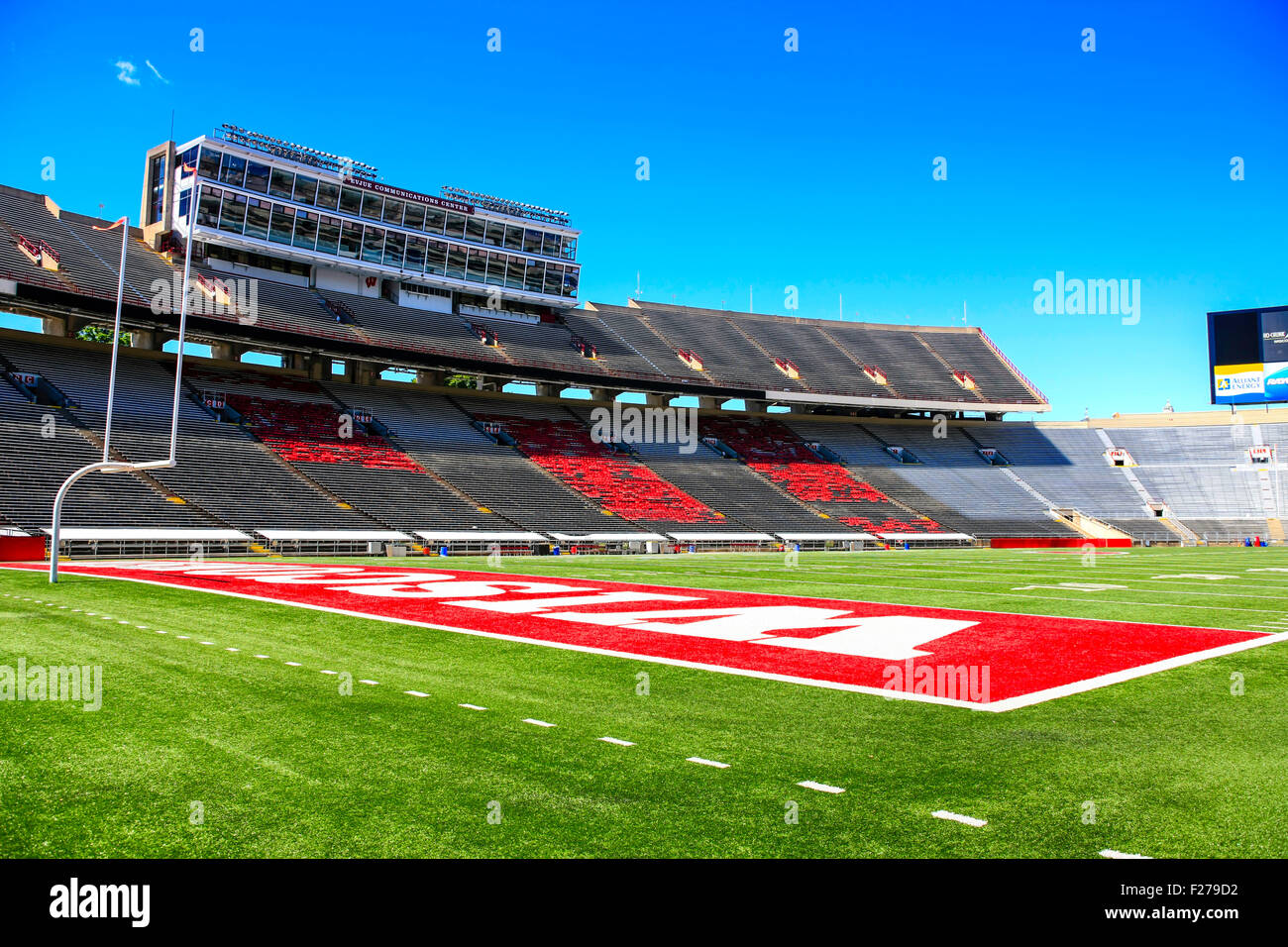 Camp Randall Fußball Stadion, Heimat der UWBadgers an Madison Wisconsin Stockfoto