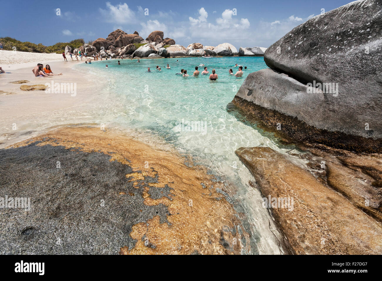 Des Teufels Bay, die Bäder, Virgin Gorda, Britische Jungferninseln Stockfoto