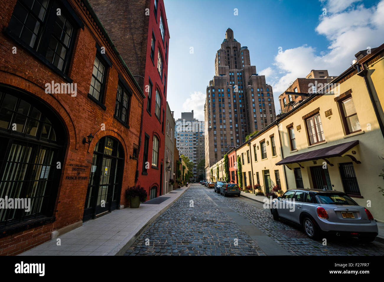 Washington Mews, in Greenwich Village, Manhattan, New York. Stockfoto