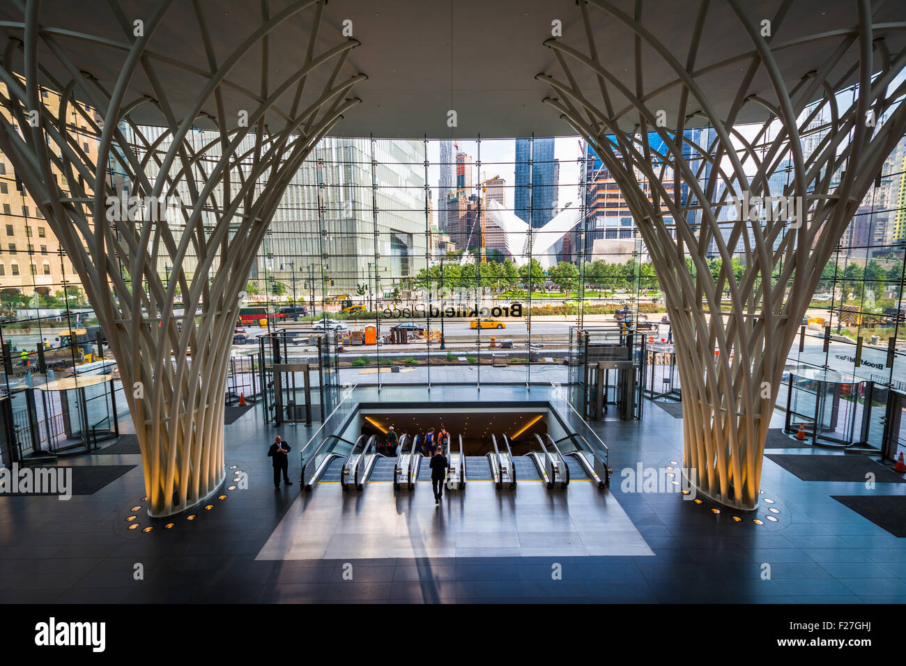 Das Innere des Brookfield Place, in Lower Manhattan, New York. Stockfoto