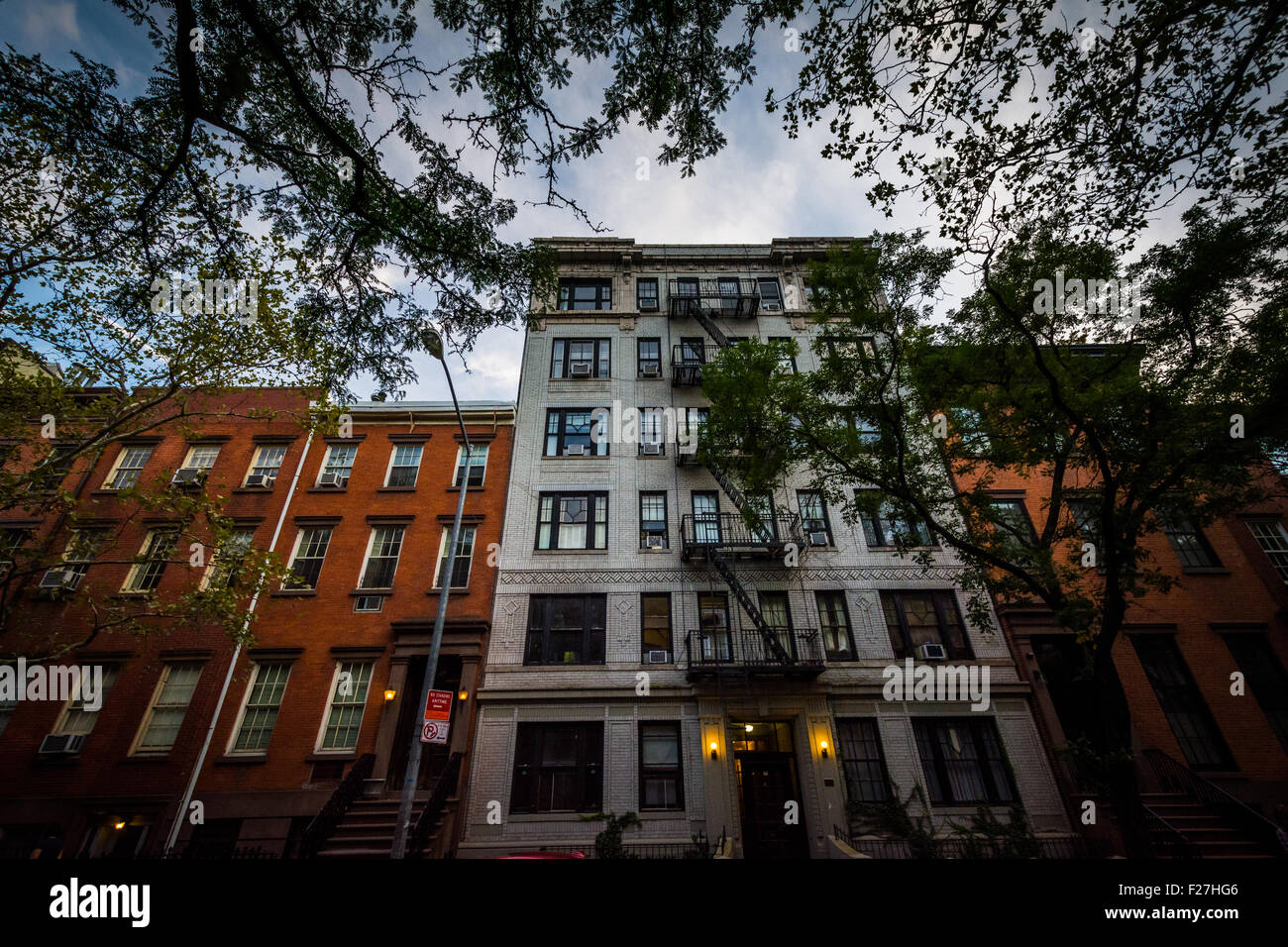 Mehrfamilienhäuser in Chelsea, Manhattan, New York. Stockfoto