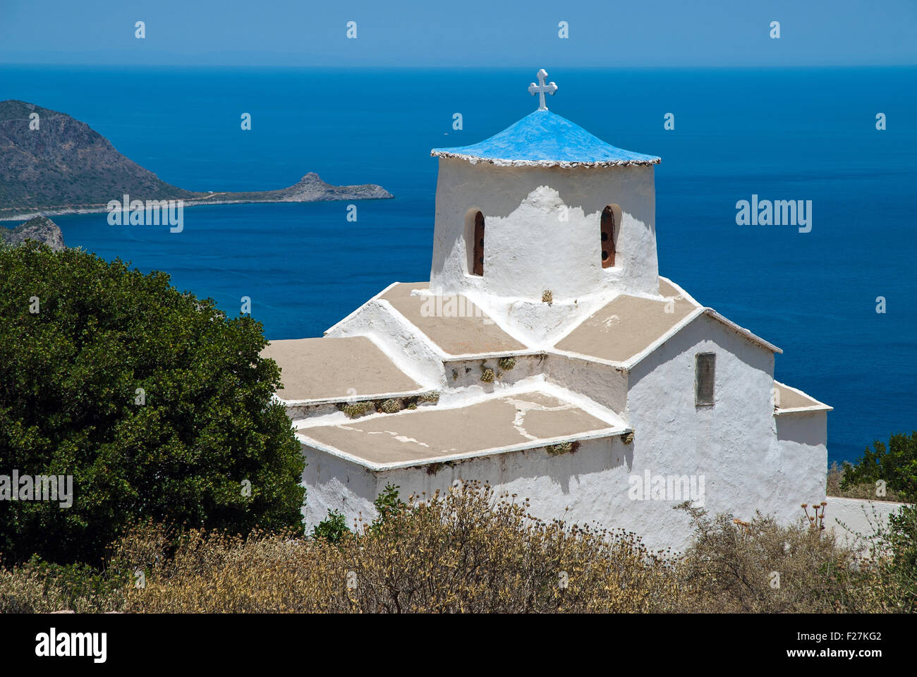Die alte Kirche von Metamorphose in Lakonien Peloponnes, Griechenland Stockfoto