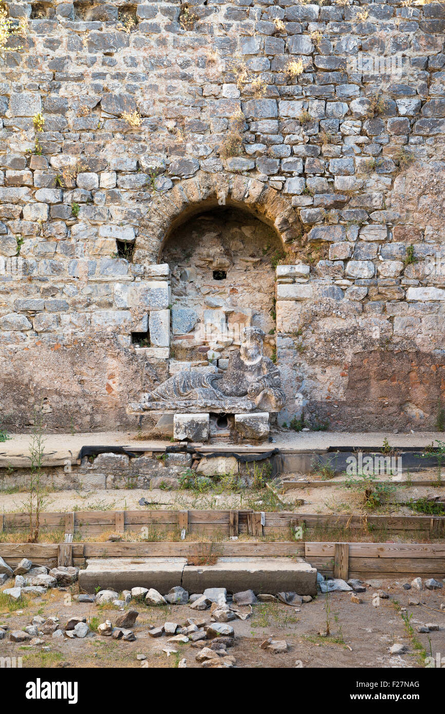 Thermen der Faustina in der antiken Stadt Milet in der Nähe von Bodrum, Türkei Stockfoto
