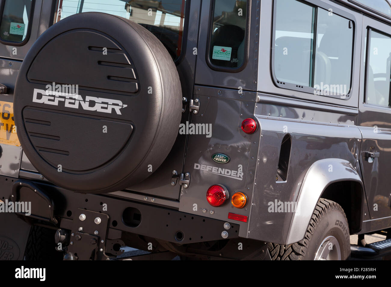 Einen Land Rover Defender 4 X 4. Stockfoto