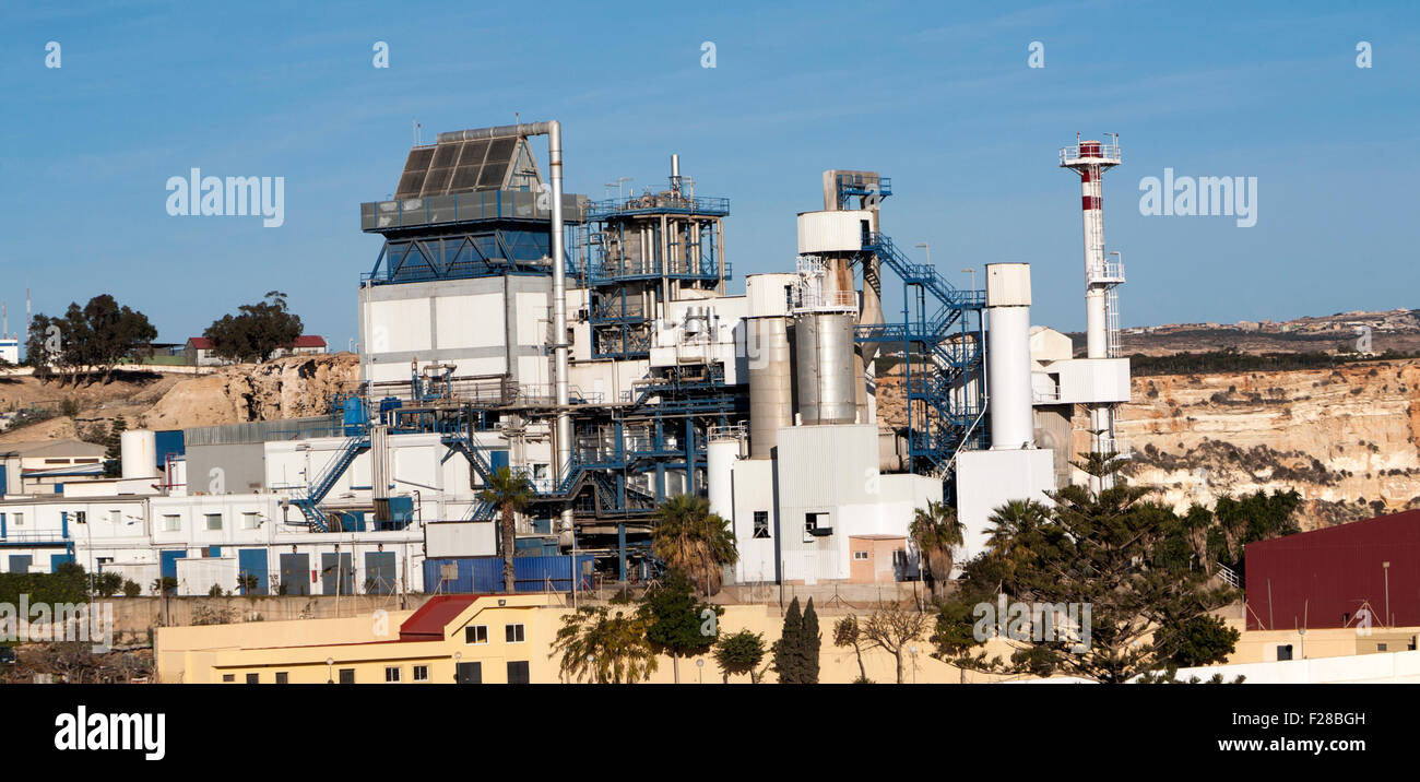 Power Station Melilla autonome Stadt spanischen Staatsgebiet in Nordafrika, Spanien Stockfoto