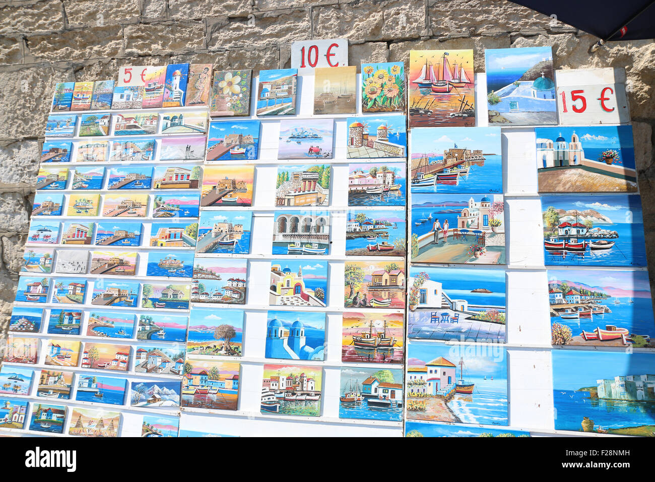 Souvenir Postkarten Heraklion, Kreta, Griechenland Stockfoto