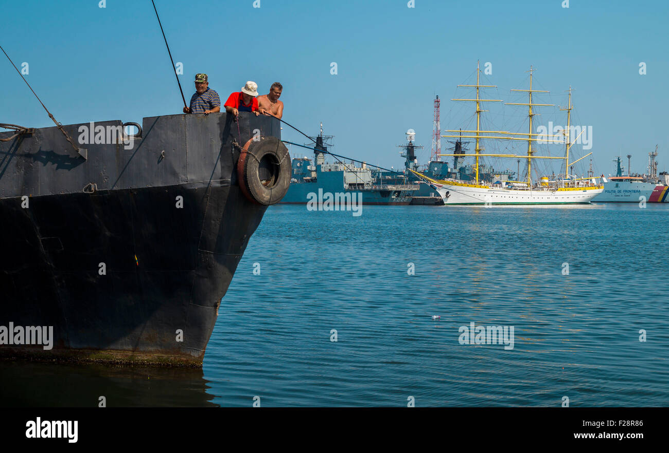 Hafen von Constanta am Schwarzen Meer Stockfoto