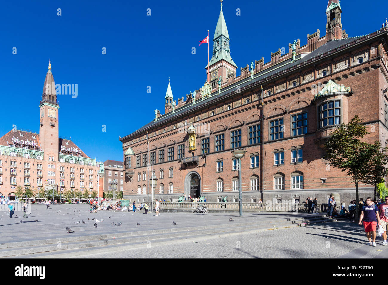 Kopenhagen City Hall Stockfoto