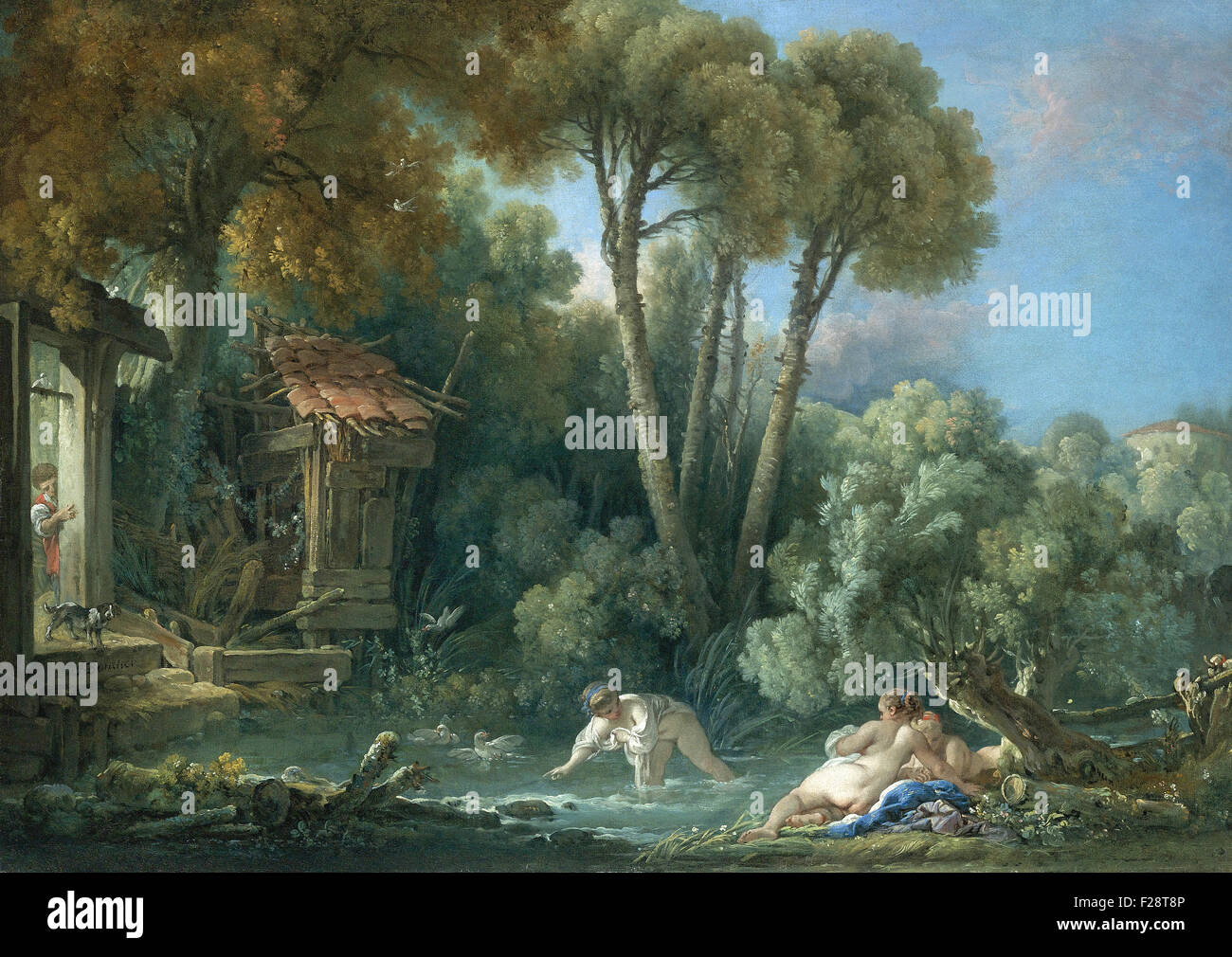 François Boucher - Badegäste Stockfoto