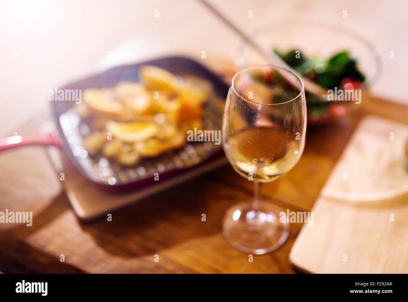 Essen auf dem Tisch Stockfoto